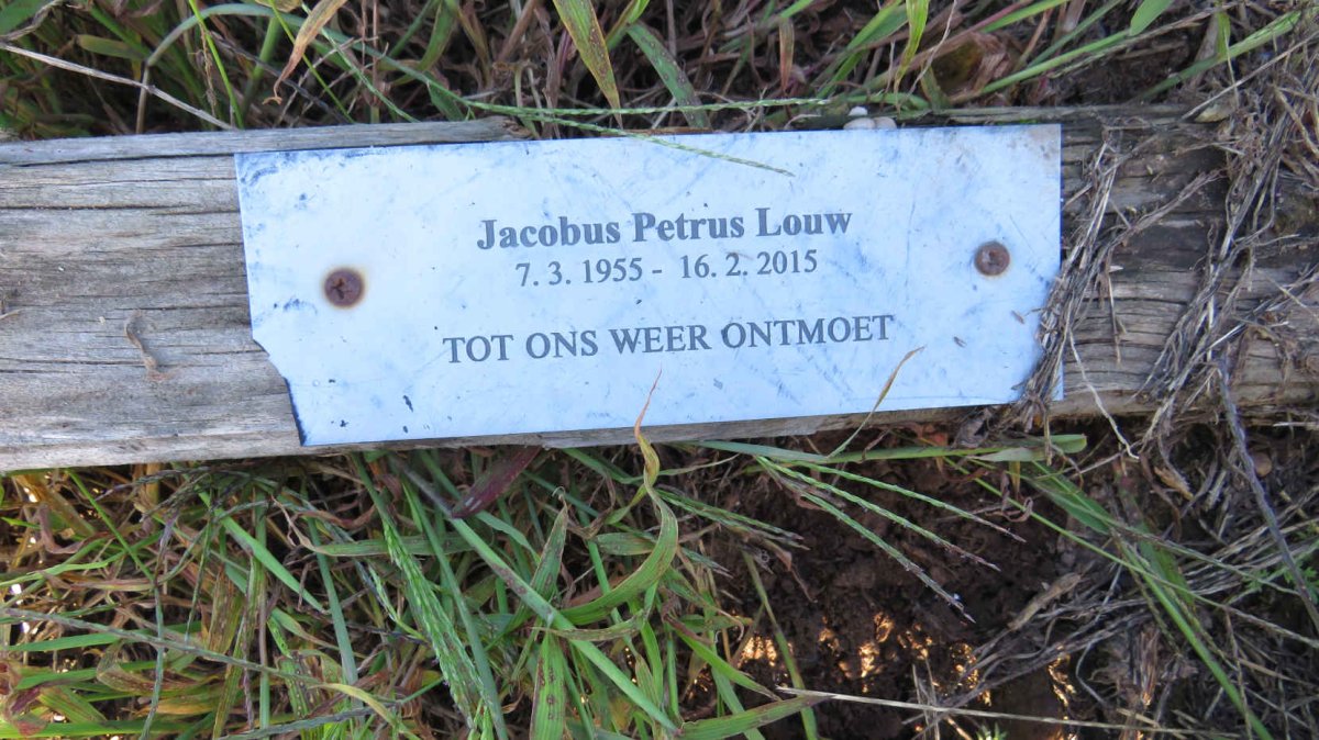LOUW Jacobus Petrus 1955-2015