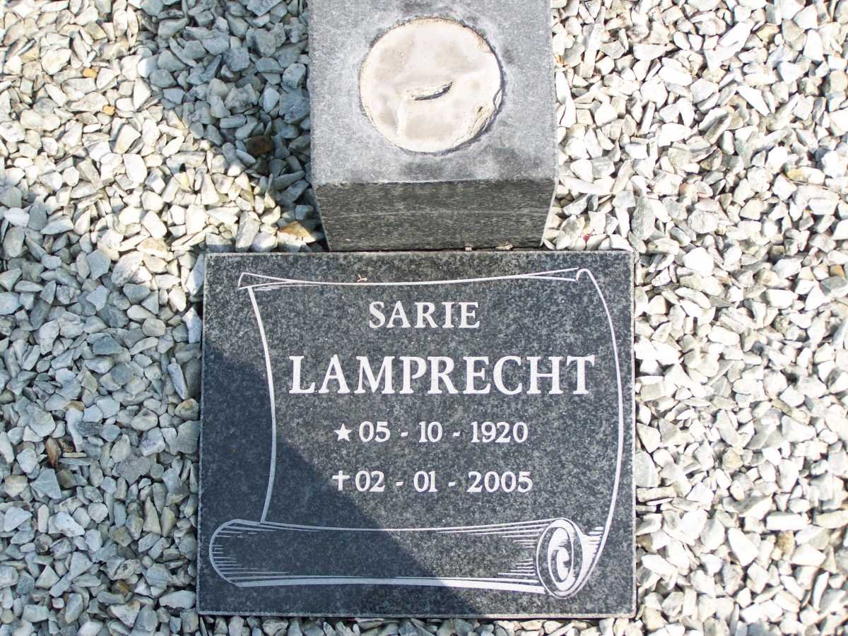 LAMPRECHT Sarie 1920-2005