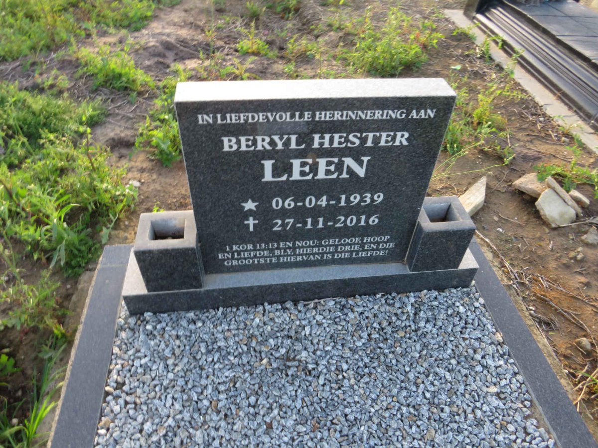 LEEN Beryl Hester 1939-2016