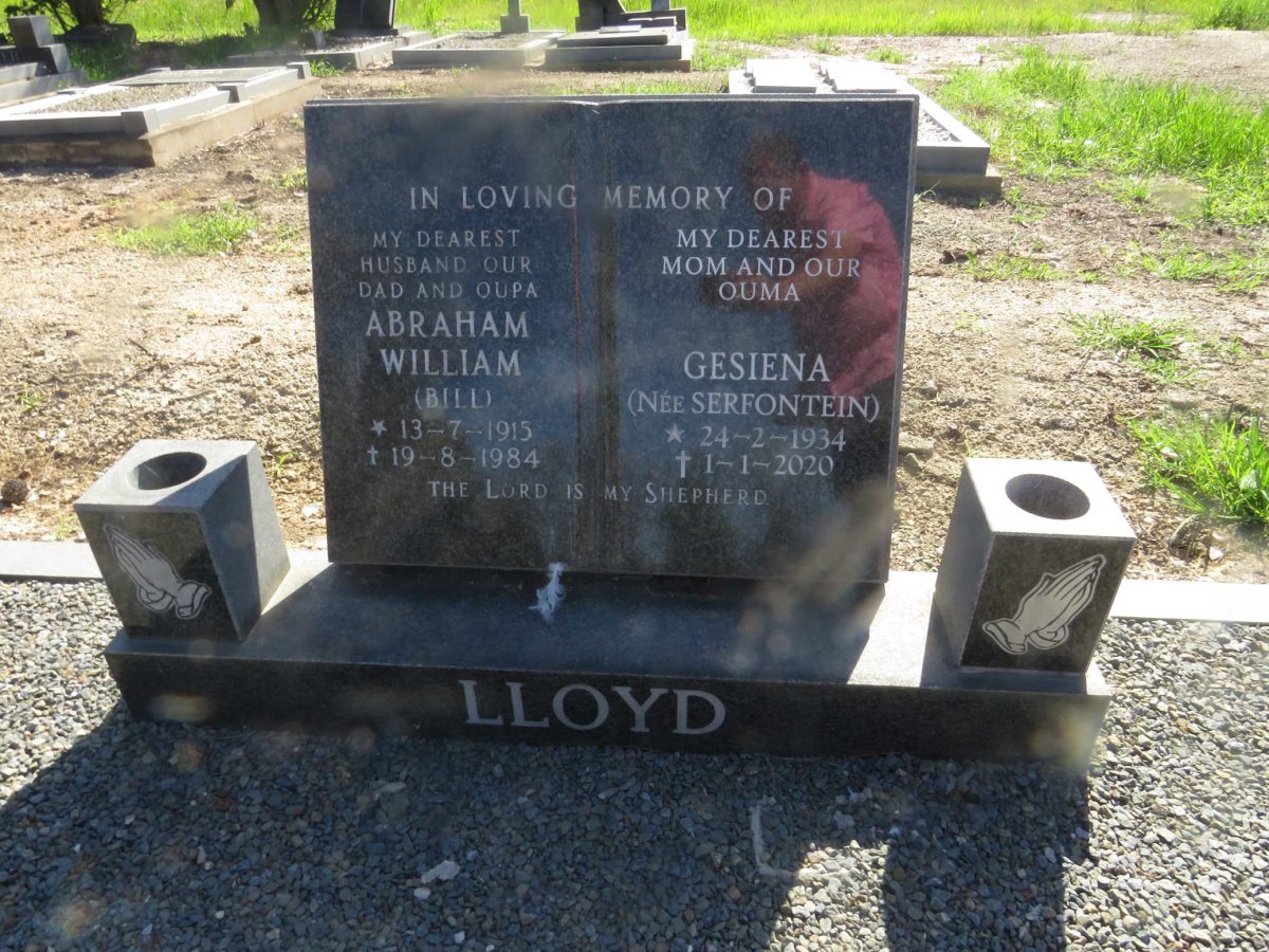 LLOYD Abraham William 1915-1984 & Gesiena SERFONTEIN 1934-2020