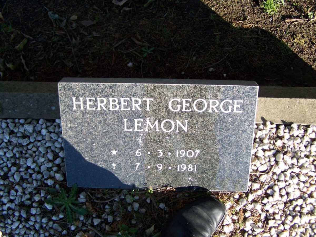 LEMON Herbert George 1907-1981