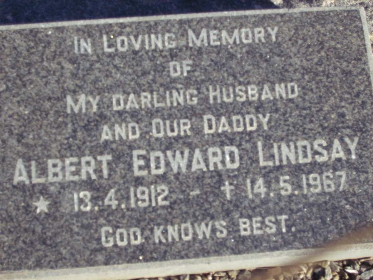 LINDSAY Albert Edward 1912-1967
