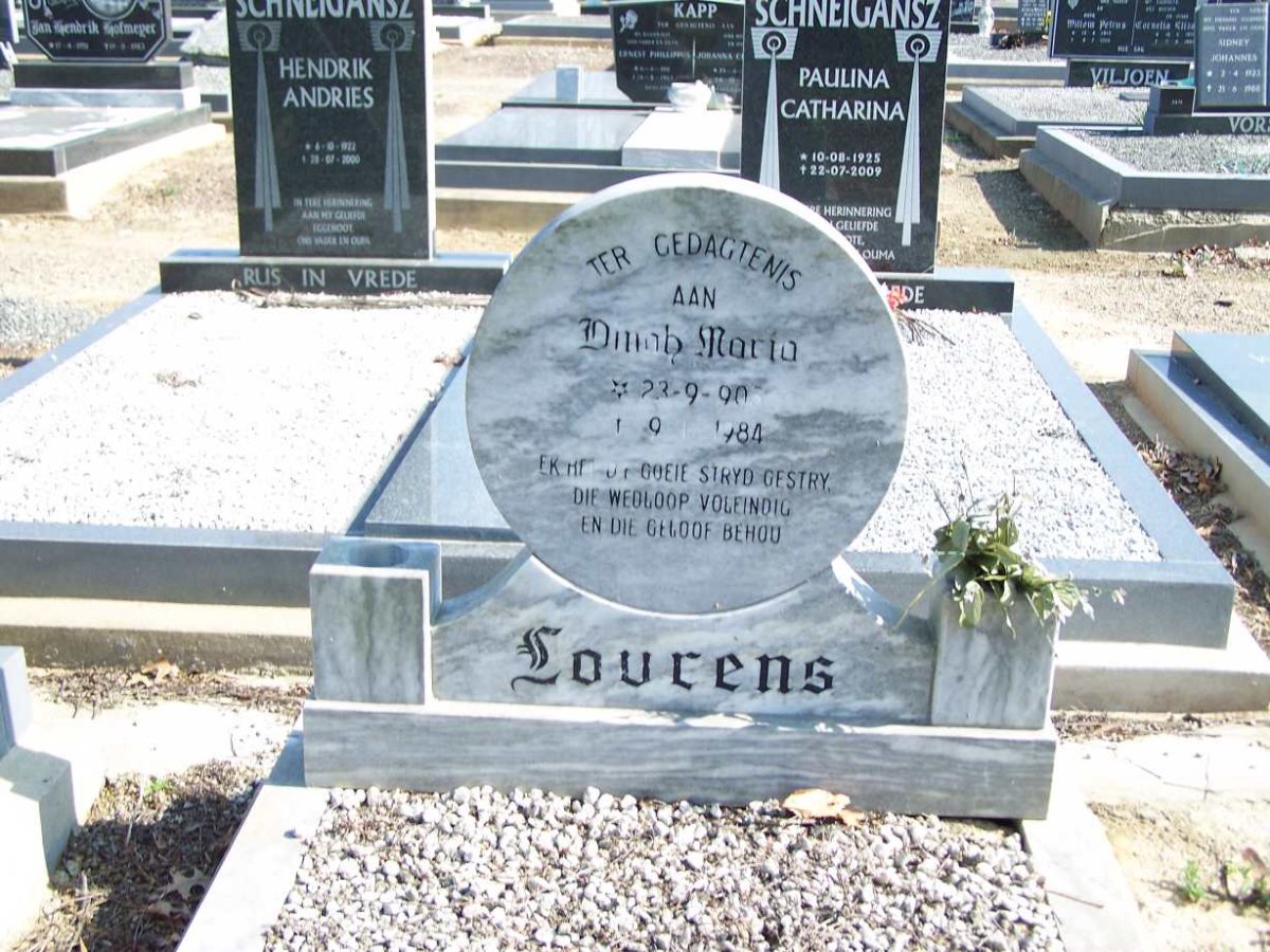LOURENS Dinah Maria 190?-1984