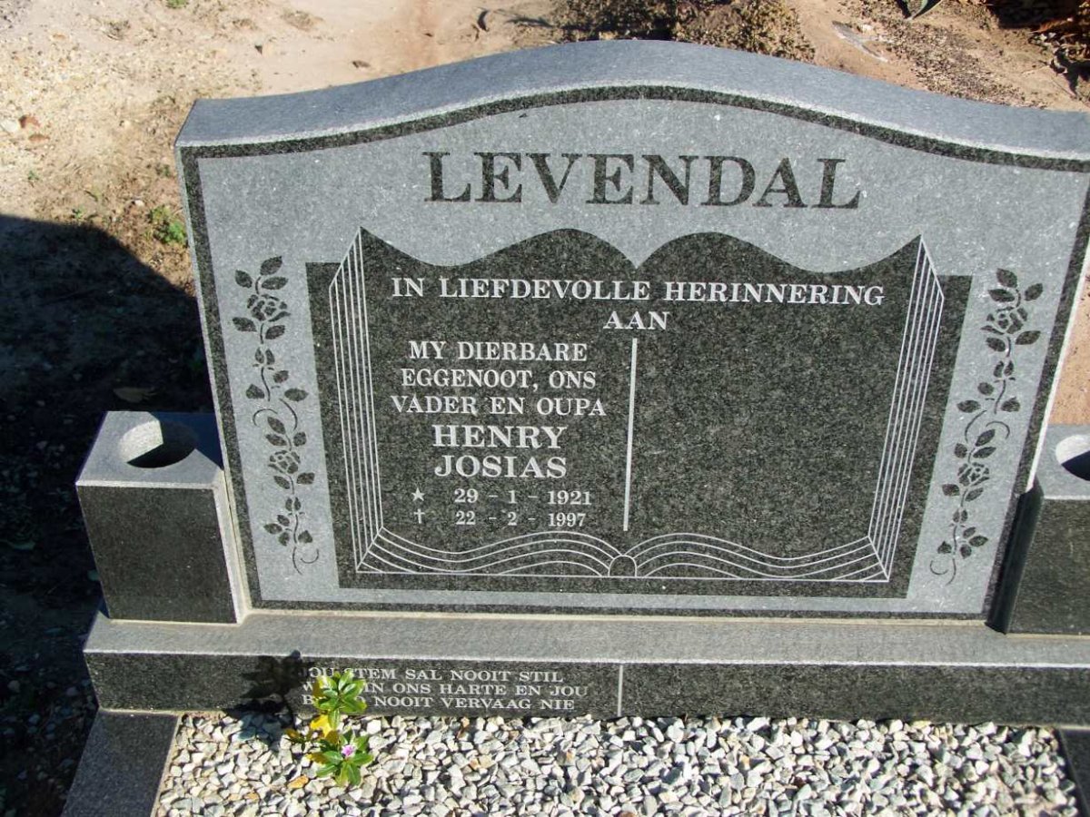 LEVENDAL Henry Josias 1921-1997