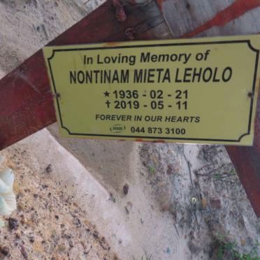 LEHOLO Nontinam Mieta 1936-2019