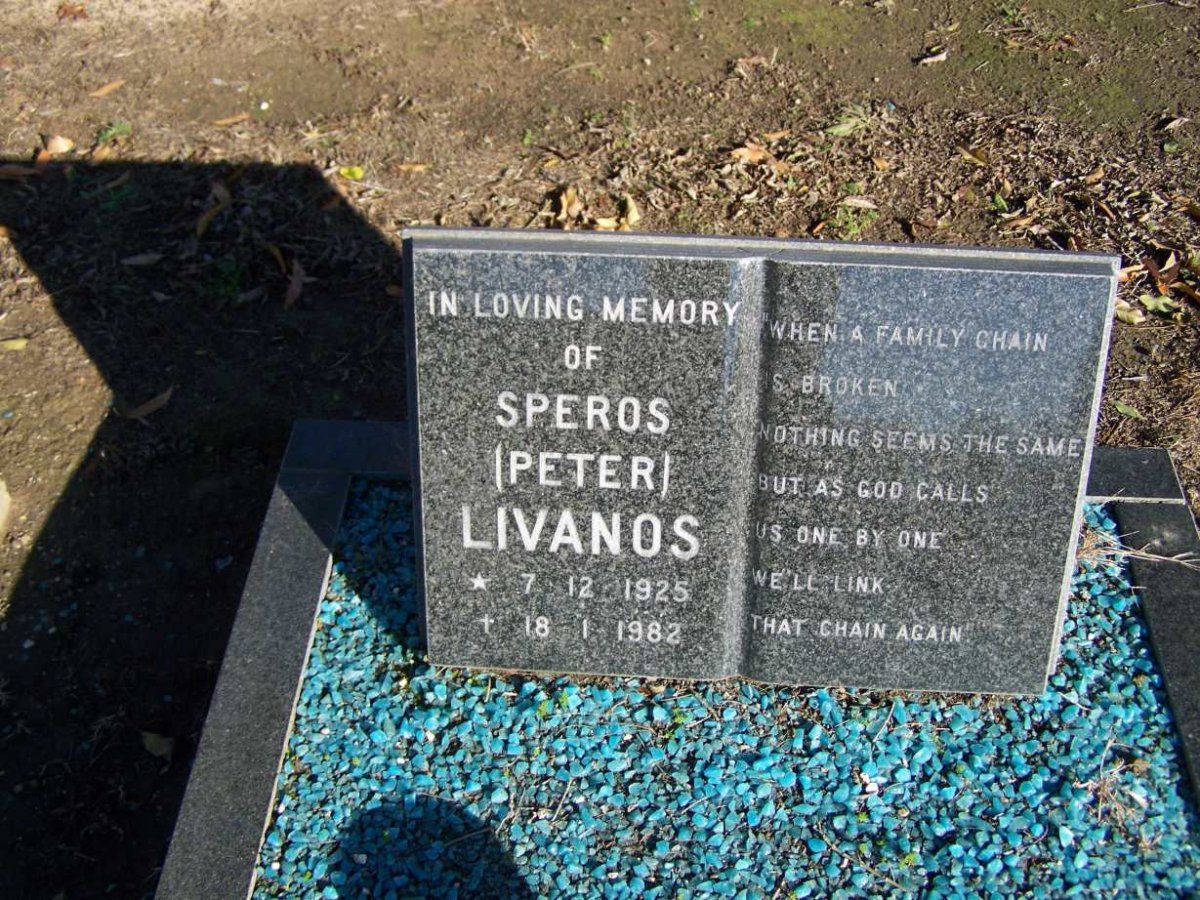 LIVANOS Speros 1925-1982