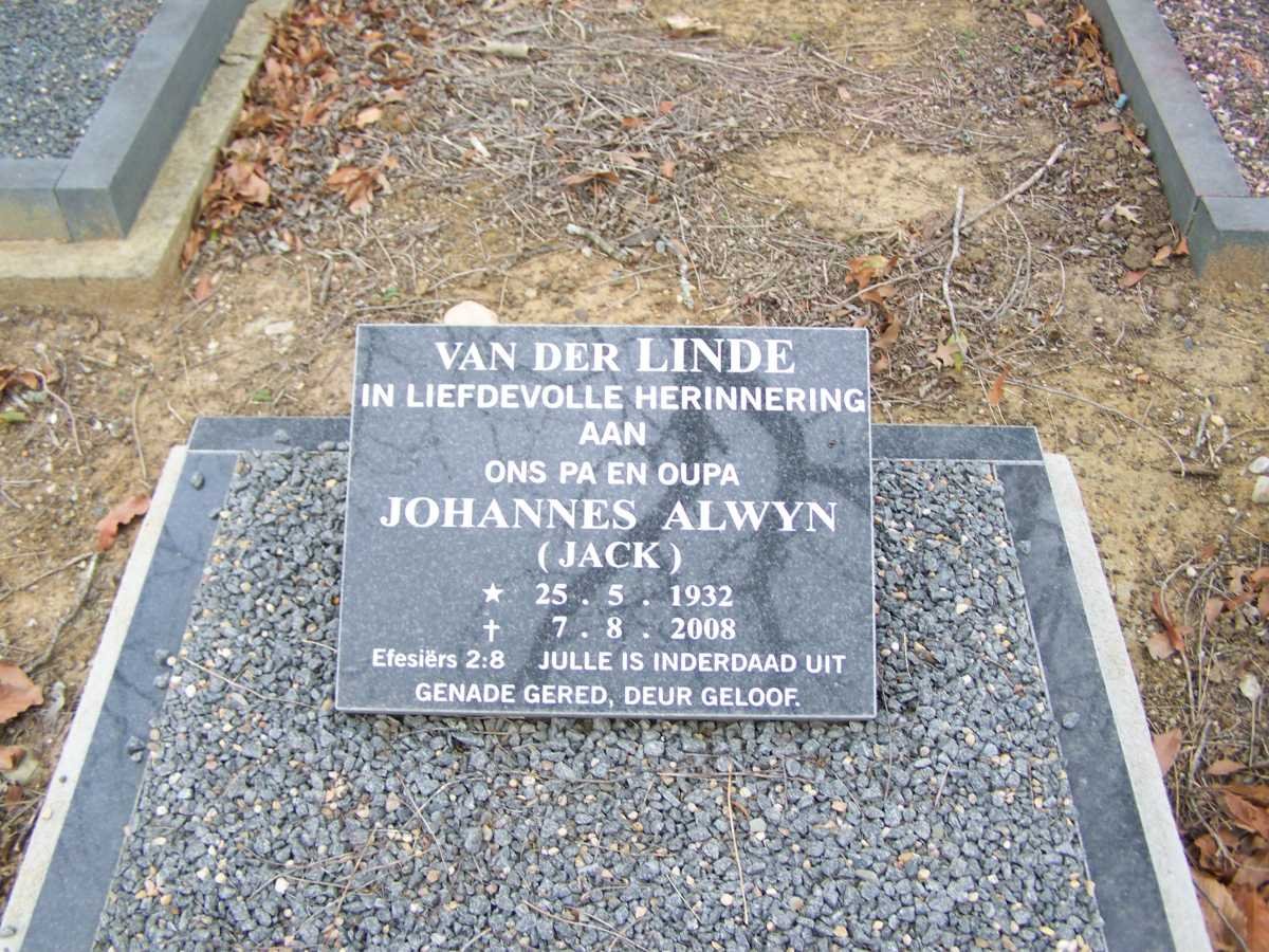 LINDE Johannes Alwyn, van der 1932-2008