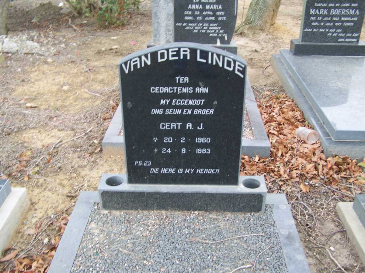 LINDE Gert A.J., van der 1960-1983
