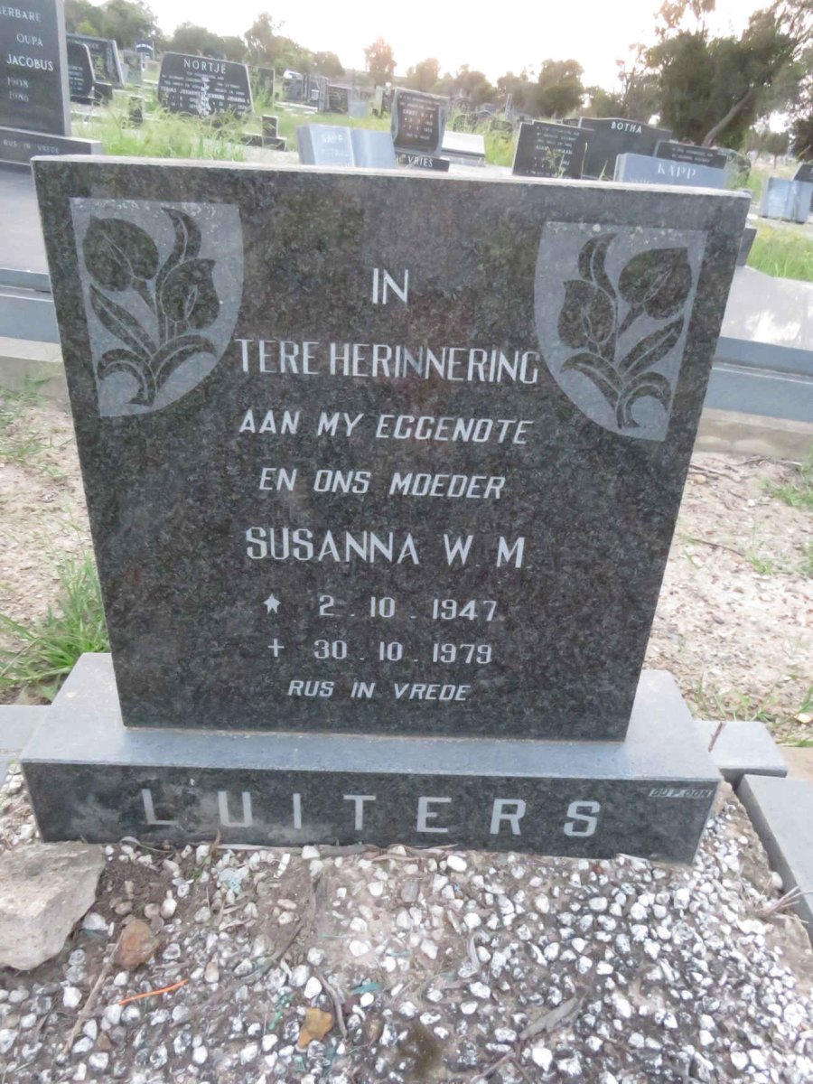 LUITERS Susanna W.M. 1947-1979