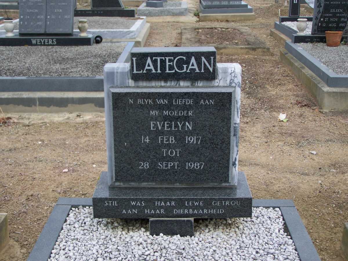 LATEGAN Evelyn 1917-1987