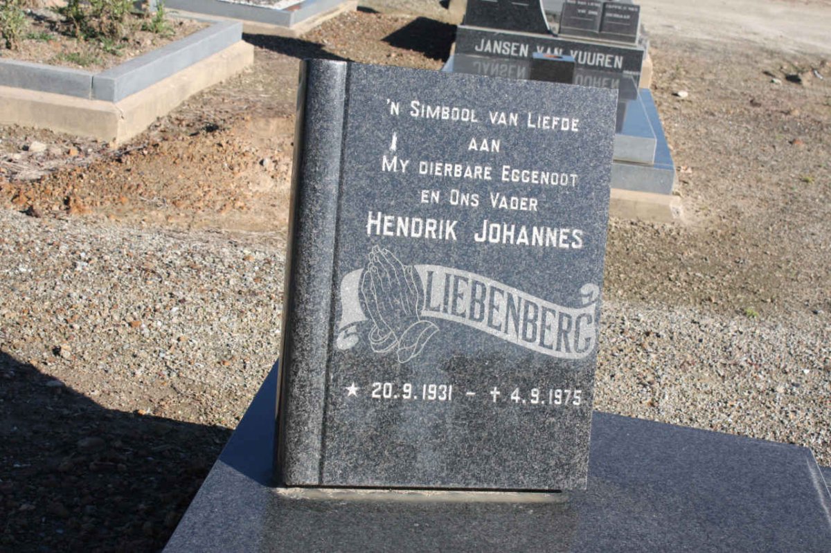 LIEBENBERG Hendrik Johannes 1931-1975