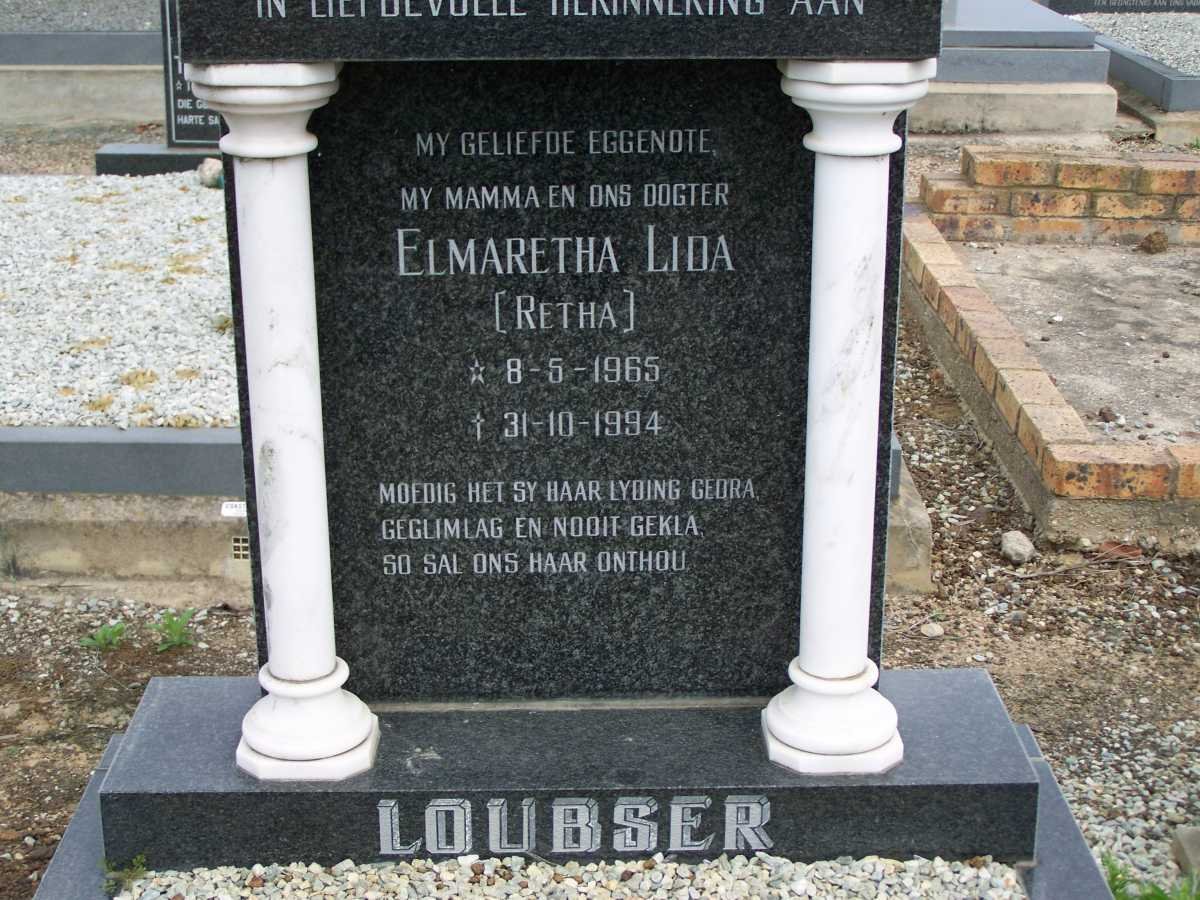 LOUBSER Elmaretha Lida 1965-1994