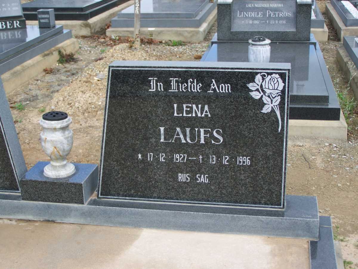 LAUFS Sakkie 1926-2010 &amp; Lena 1927-1996 _2
