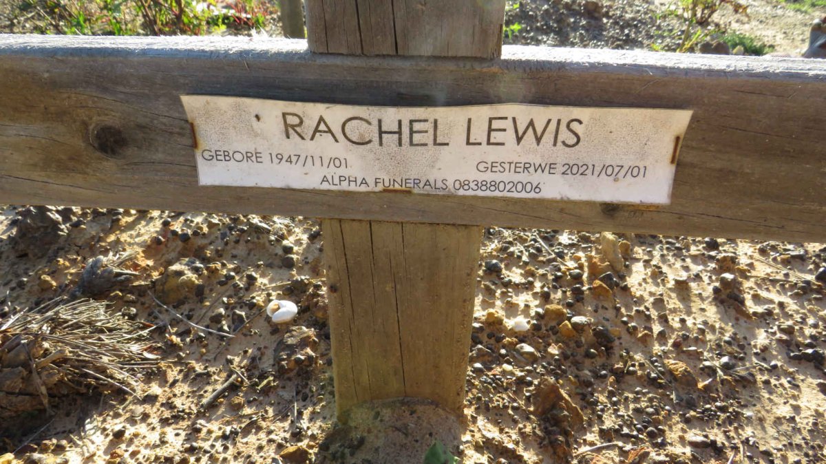 LEWIS Rachel 1947-2021