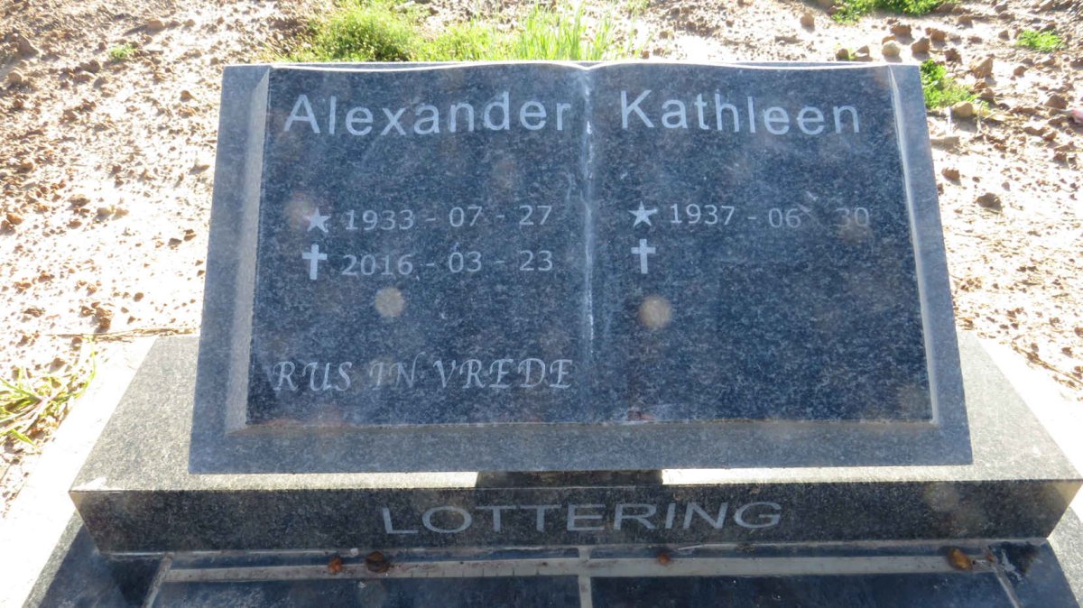 LOTTERING Alexander 1933-2016 & Kathleen 1937-