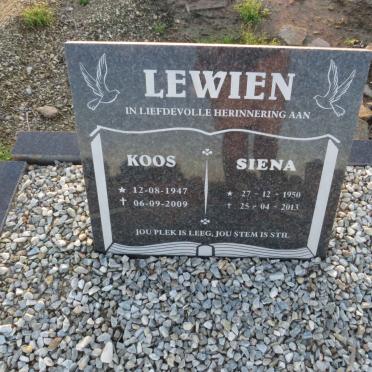 LEWIEN Koos 1947-2009 & Siena 1950-2013