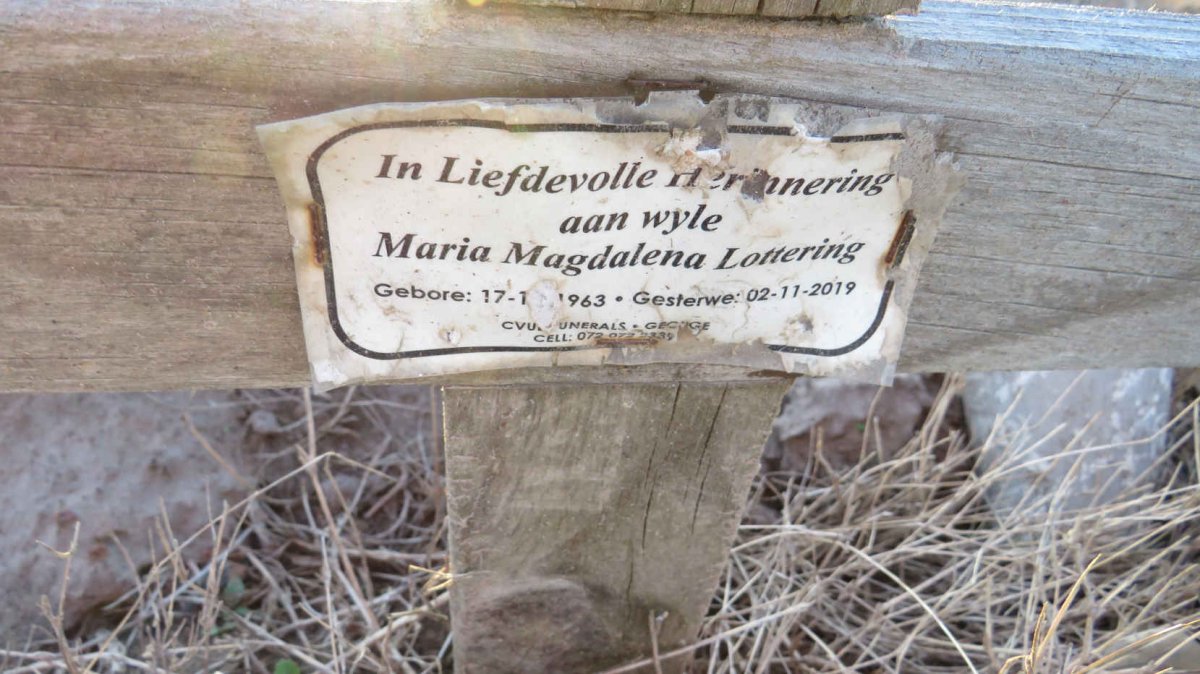 LOTTERING Maria Magdalena 1963-2019