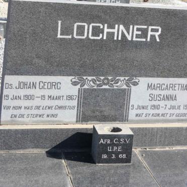 LOCHNER Johan Georg 1900-1967 &amp; Margaretha Susanna 1910-1982