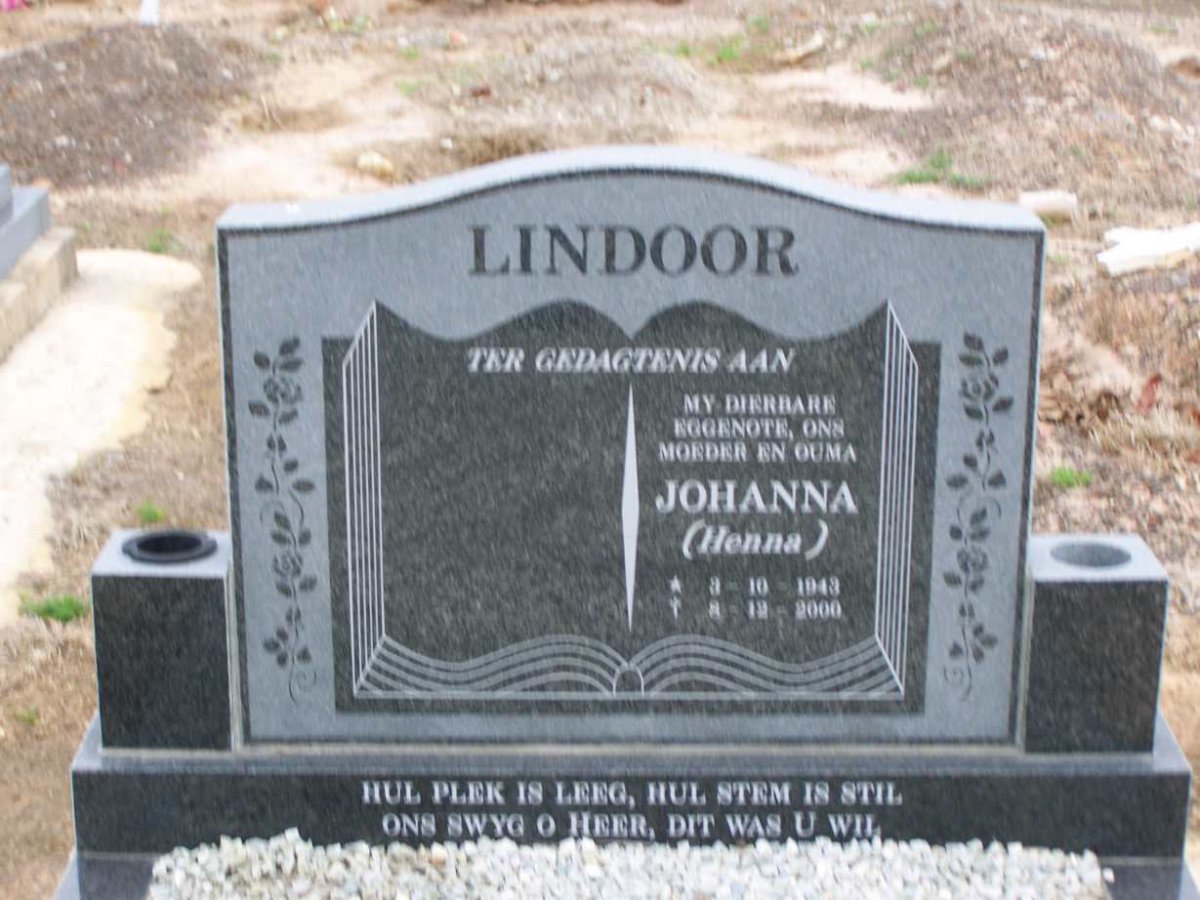 LINDOOR  Johanna 1943-2000