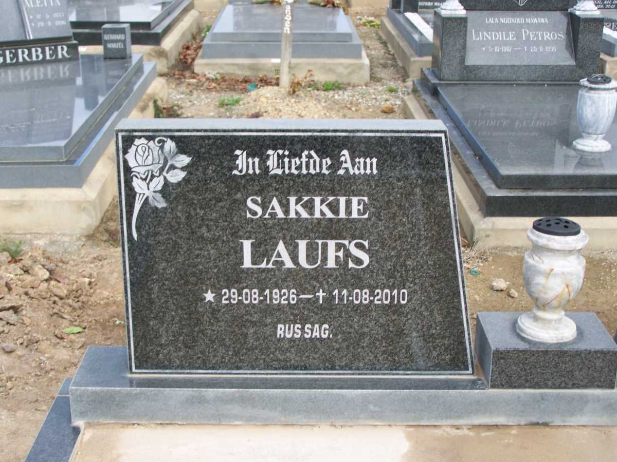 LAUFS Sakkie 1926-2010 &amp; Lena 1927-1996 _1