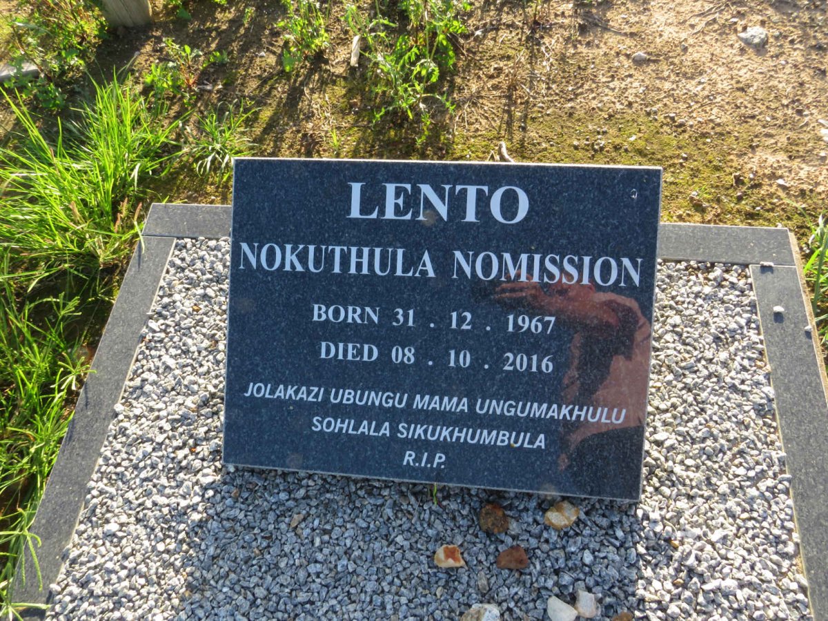 LENTO Nokuthula Nomission 1967-2016