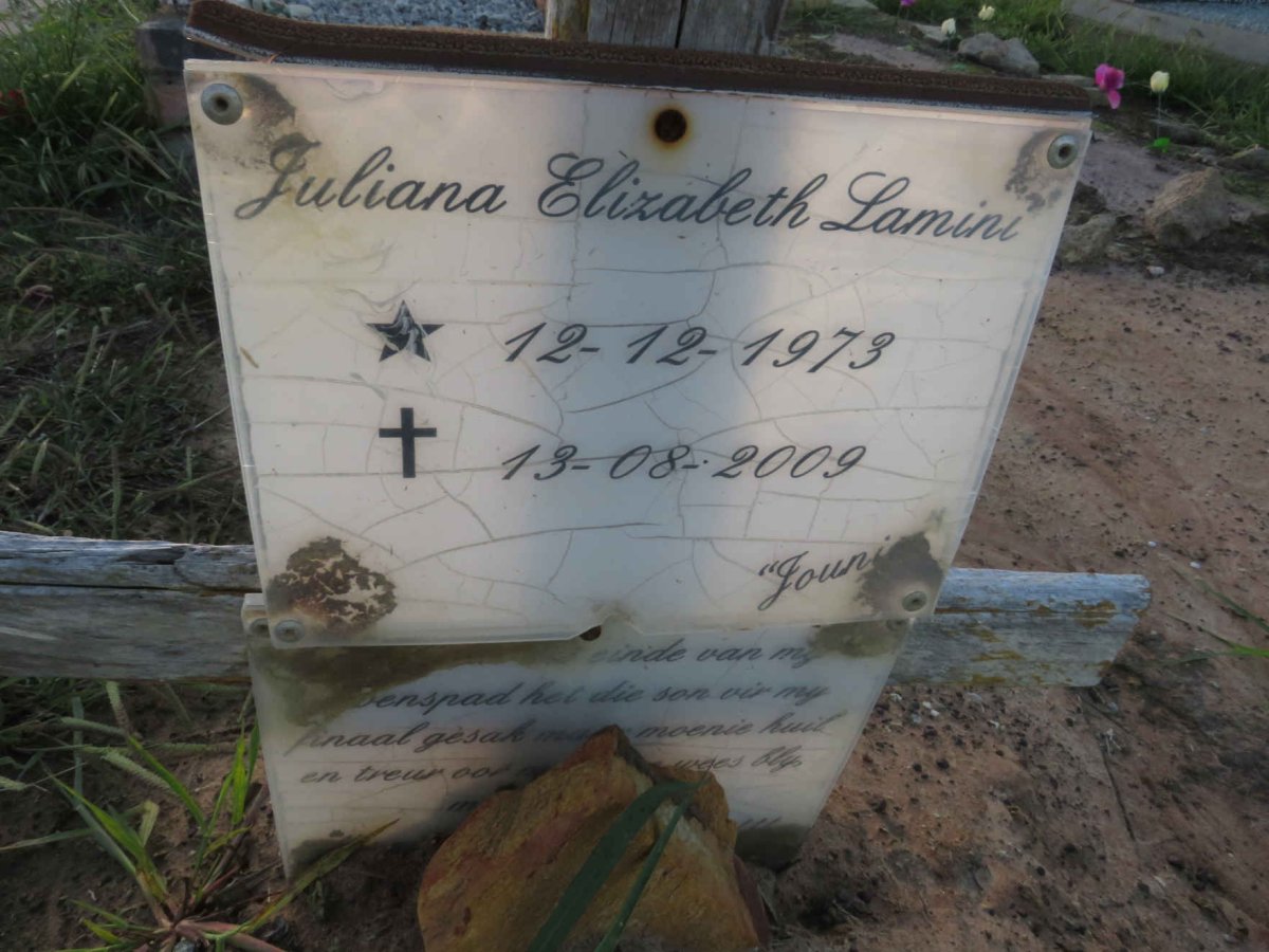 LAMINI Juliana Elizabeth 1973-2009