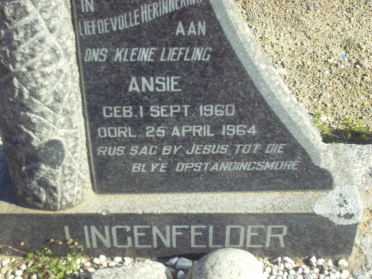LINGENFELDER Ansie 1960-1964