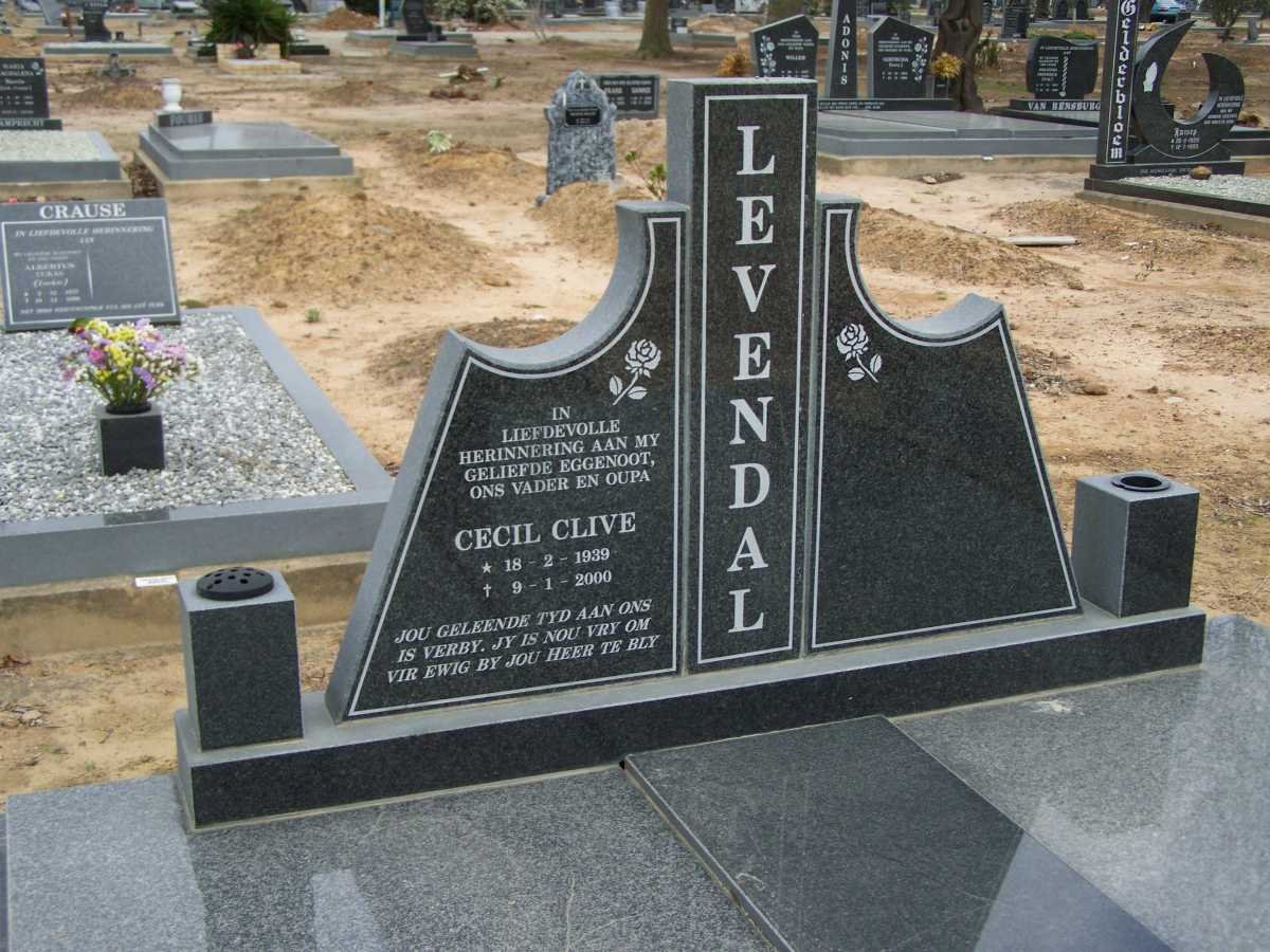 LEVENDAL Cecil Clive 1939-2000