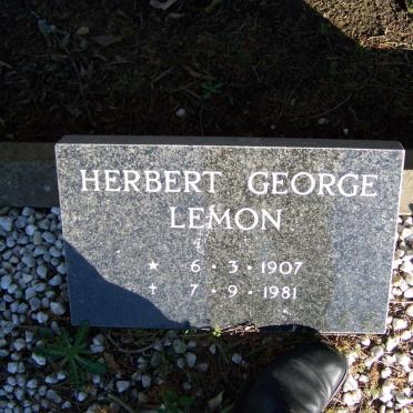 LEMON Herbert George 1907-1981