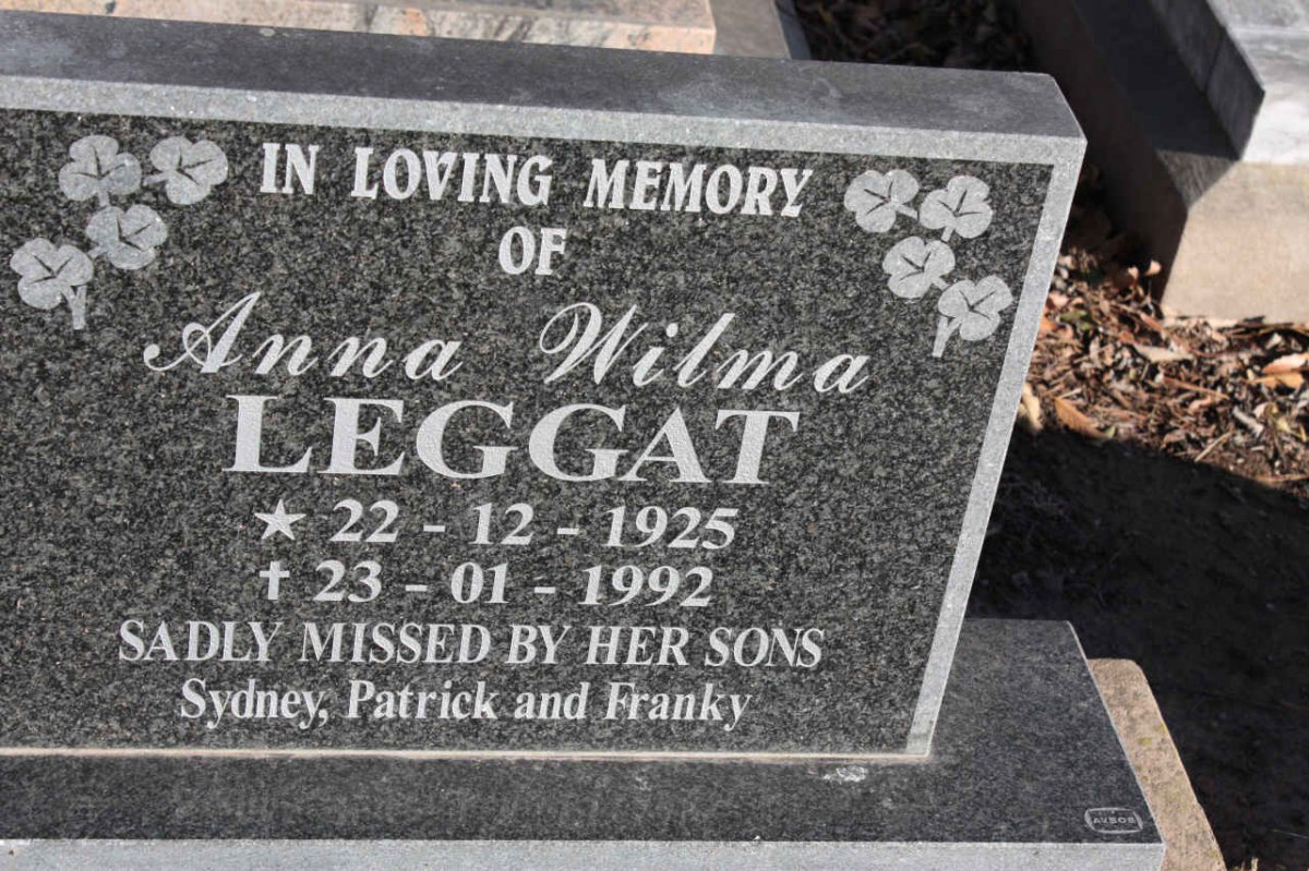LEGGAT Anna Wilma 1925-1992