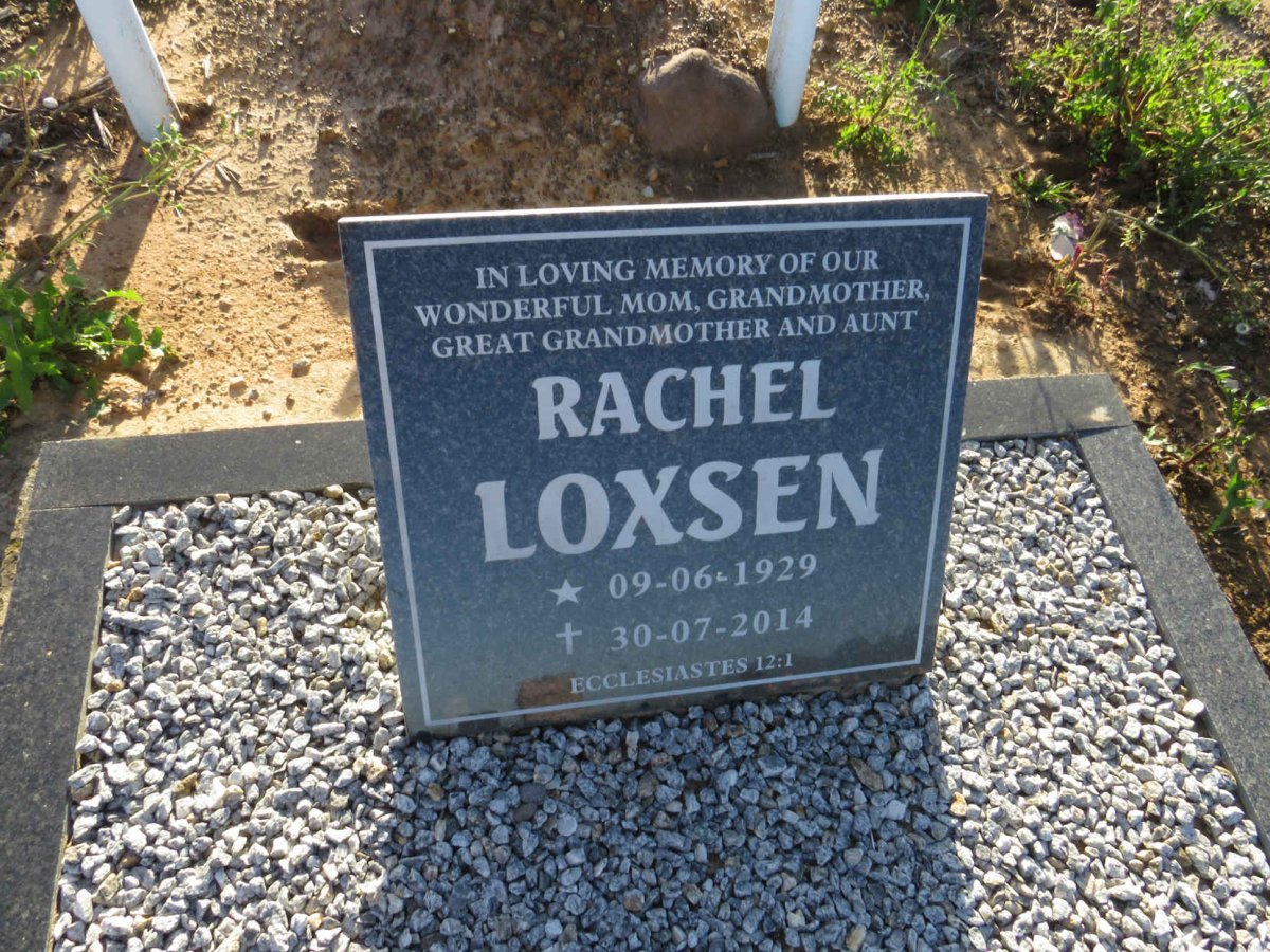 LOXSEN Rachel 1929-2014