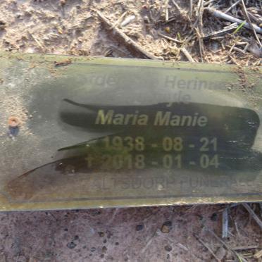 MANIE Maria 1938-2018