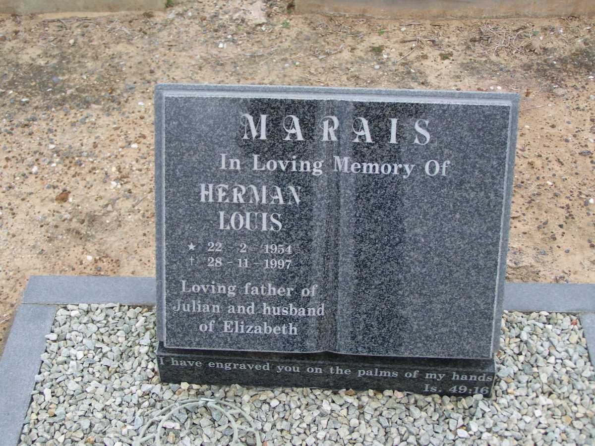 MARAIS Herman Louis 1954-1997