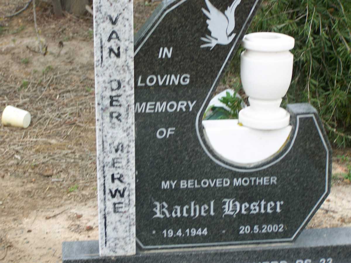 MERWE Rachel Hester, van der 1944-2002