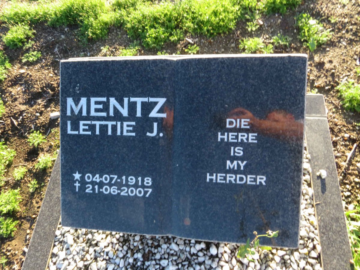 MENTZ Lettie J. 1918-2007