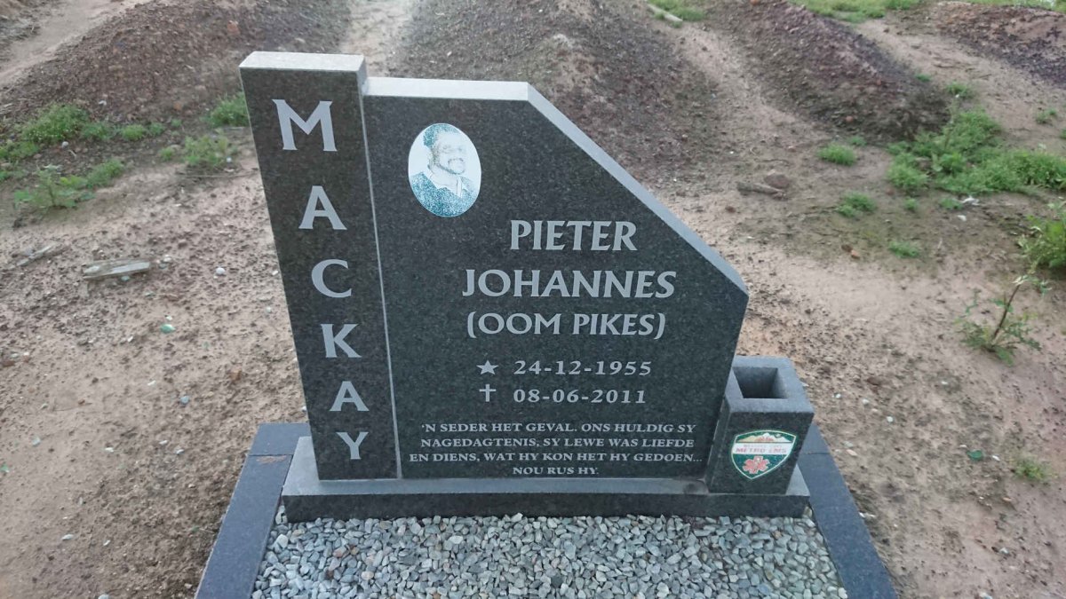 MACKAY Pieter Johannes 1955-2011