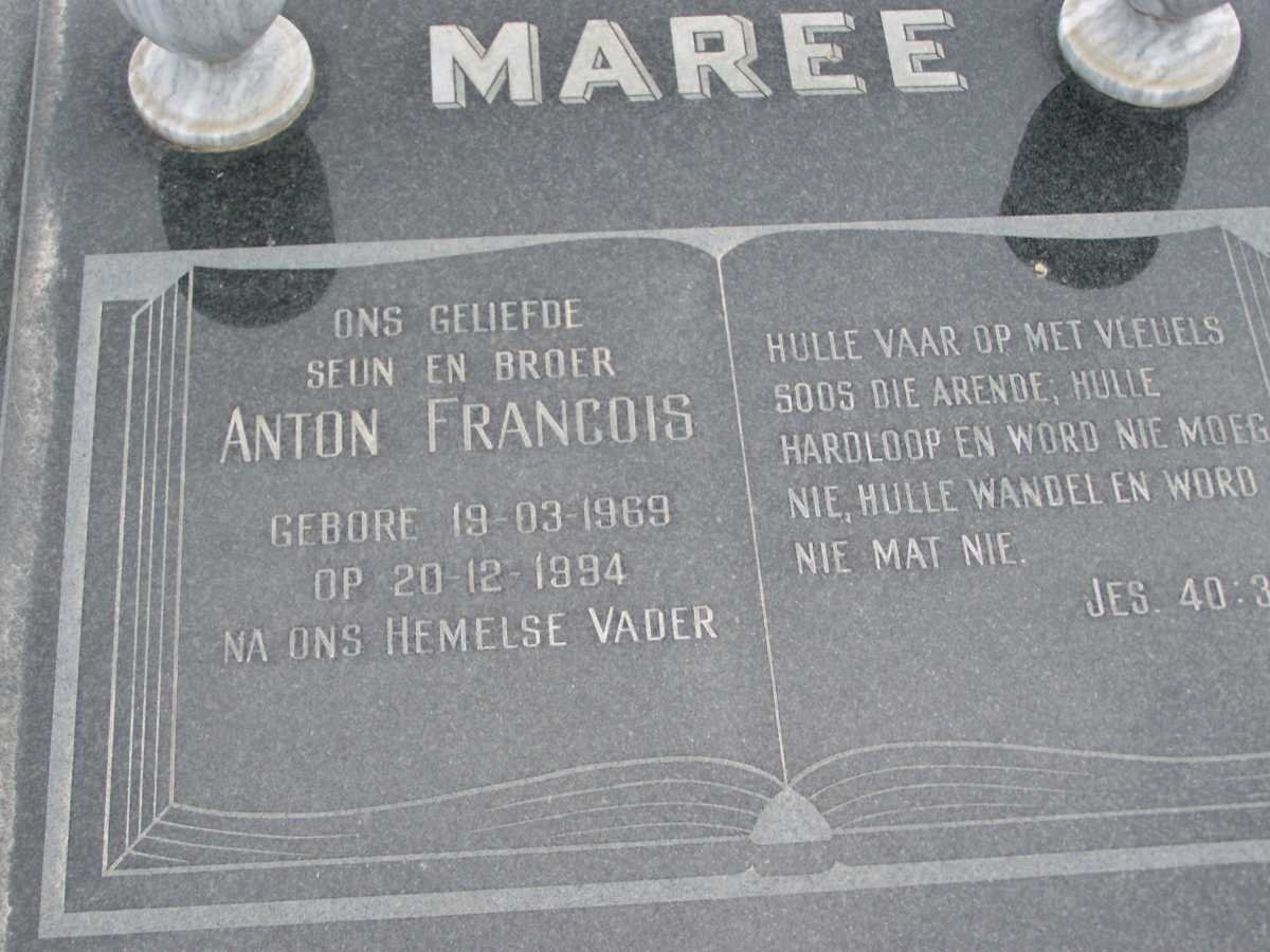 MAREE Anton Francois 1969-1994
