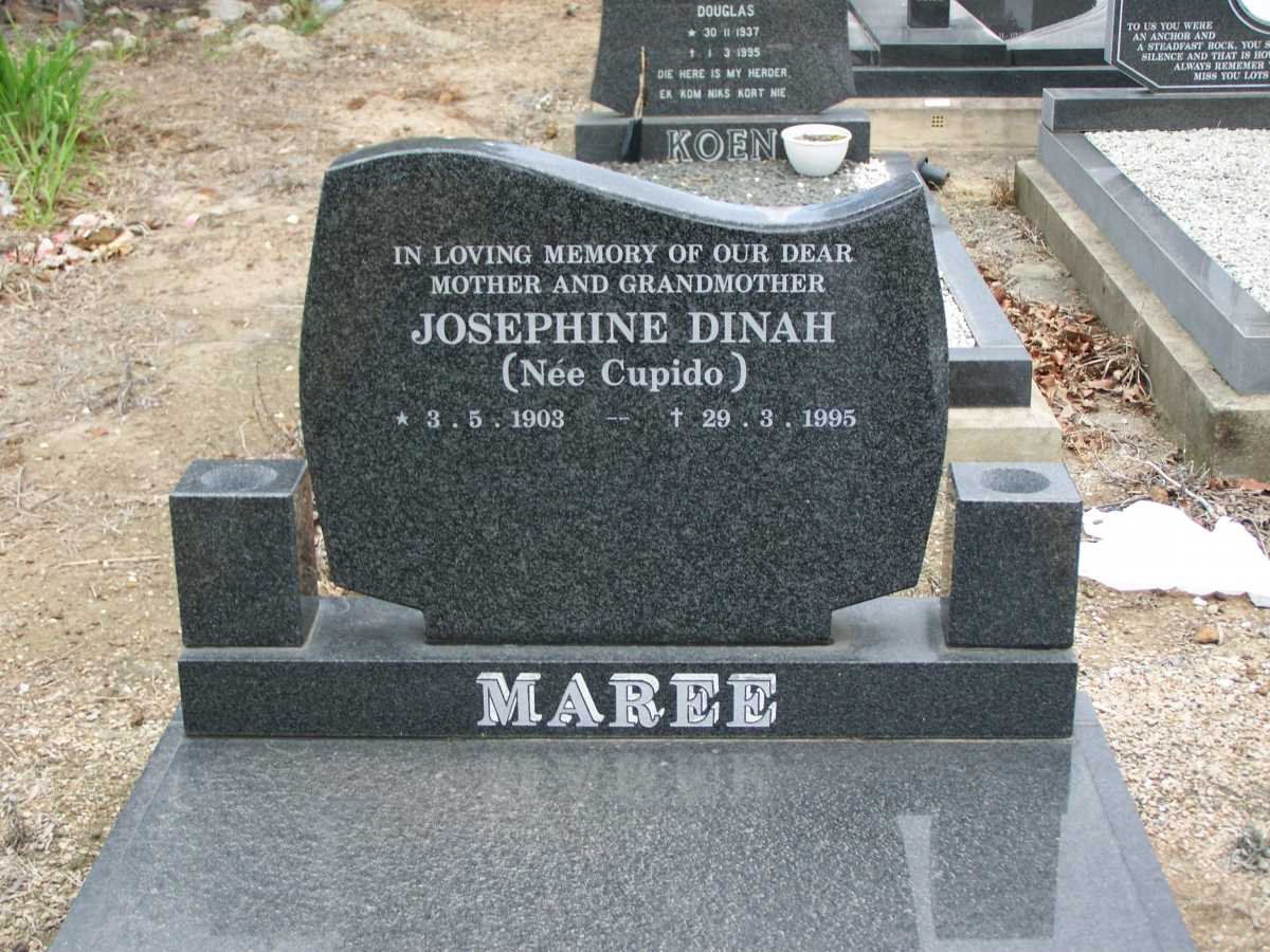 MAREE Joesphine Dinah nee CUPIDO 1903-1995