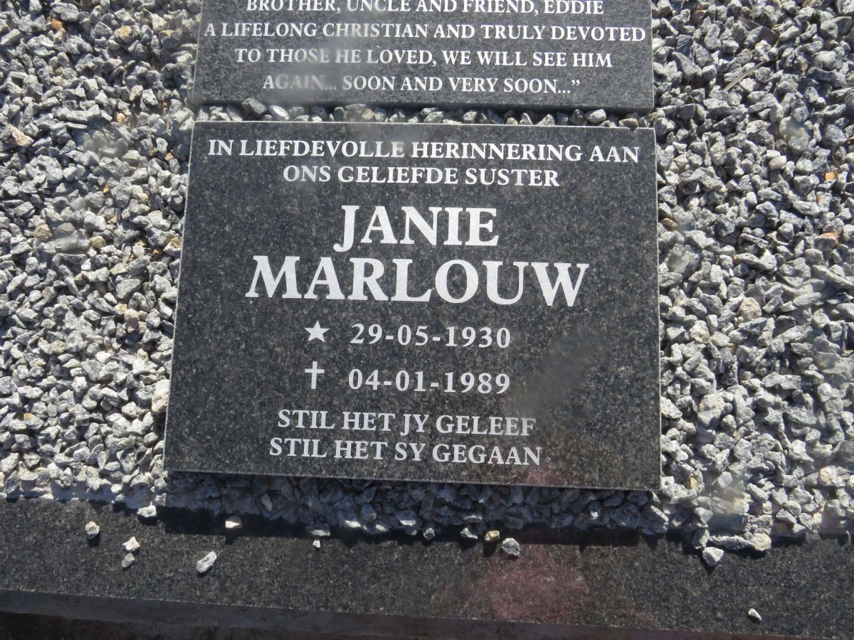 MARLOUW Janie 1930-1989