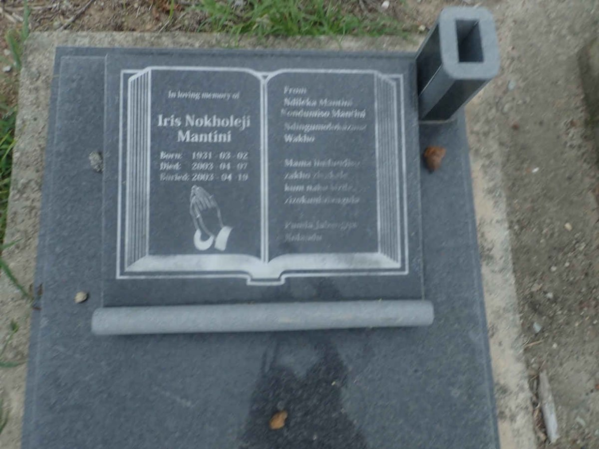 MANTINI Iris Nokholeji 1931-2003