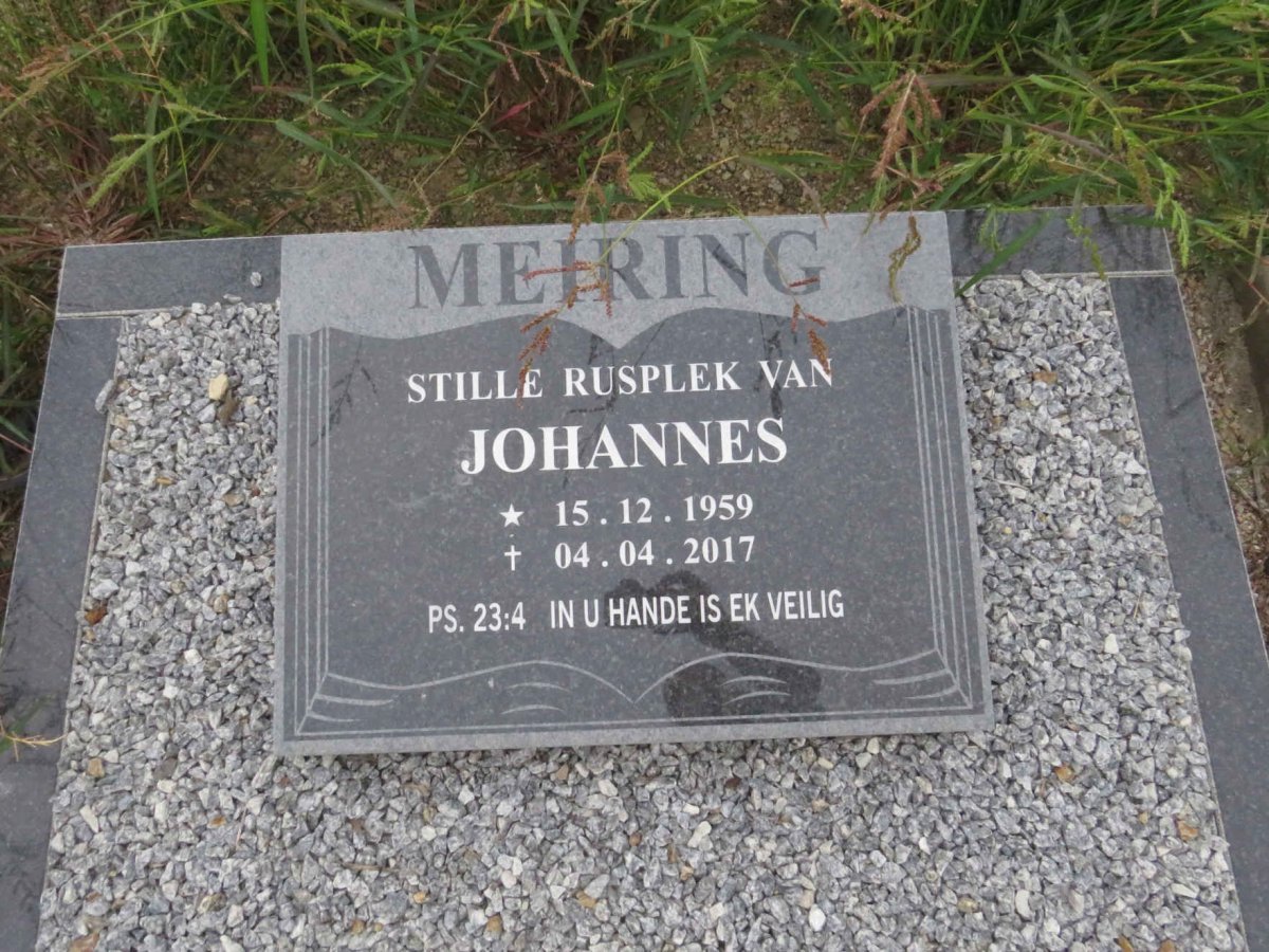 MEIRING Johannes 1959-2017