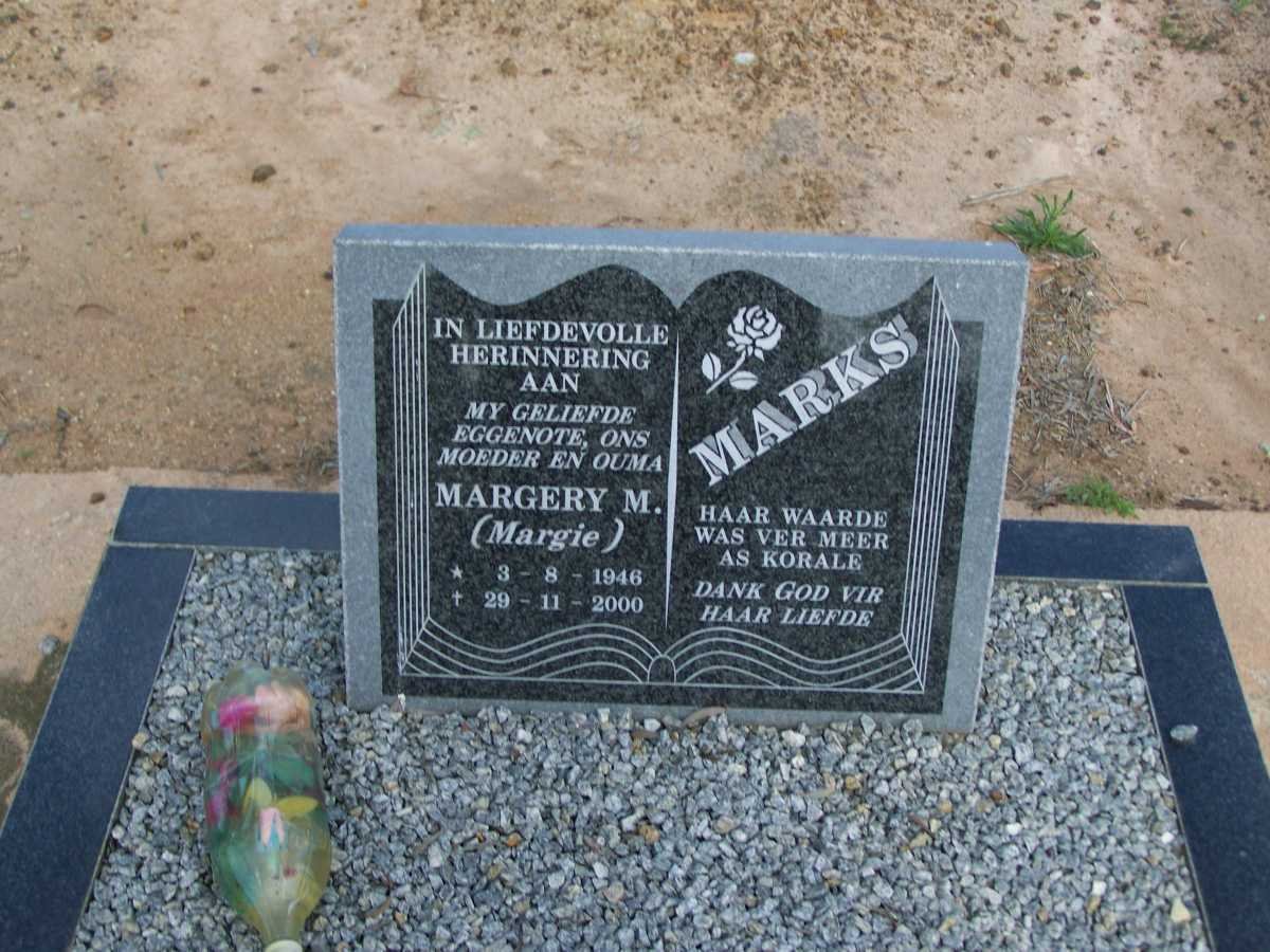 MARKS Margery M. 1946-2000