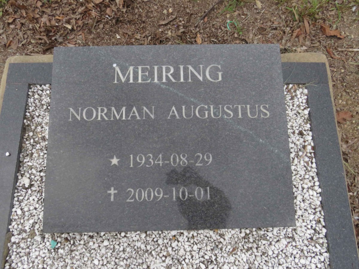 MEIRING Norman Augustus 1934-2009