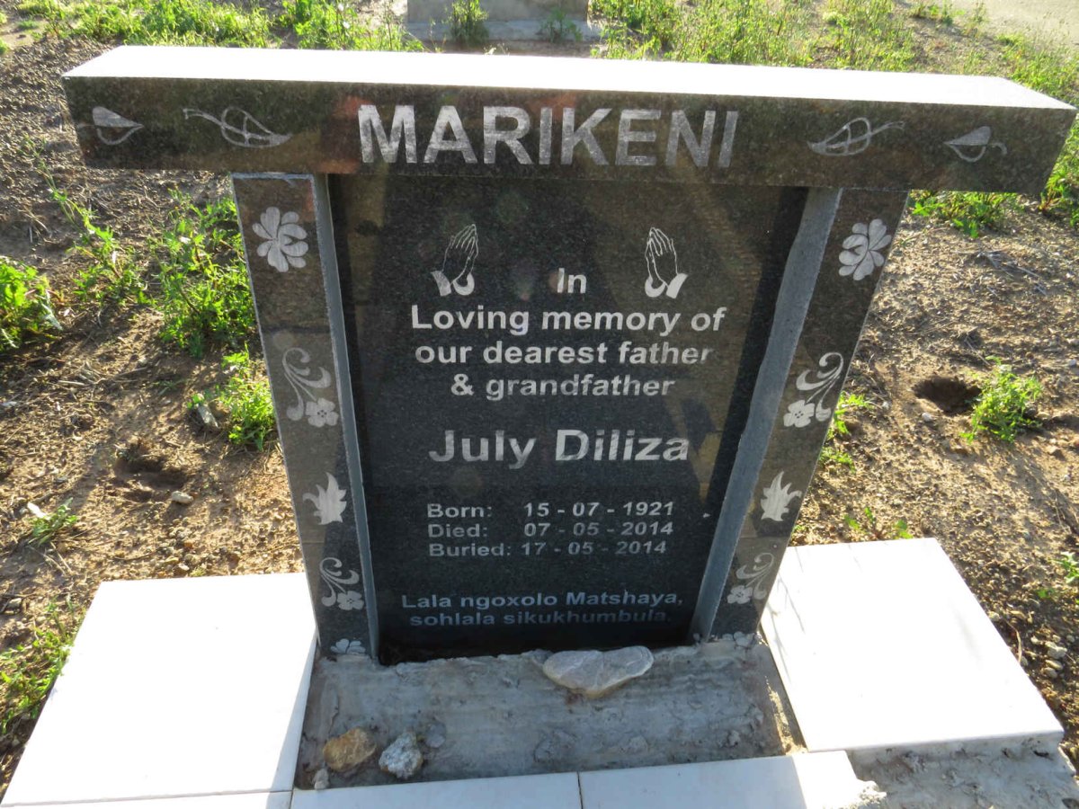 MARIKENI July Diliza 1921-2014