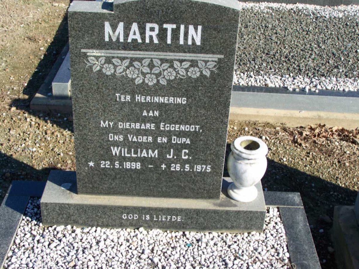 MARTIN William J.C. 1898-1975