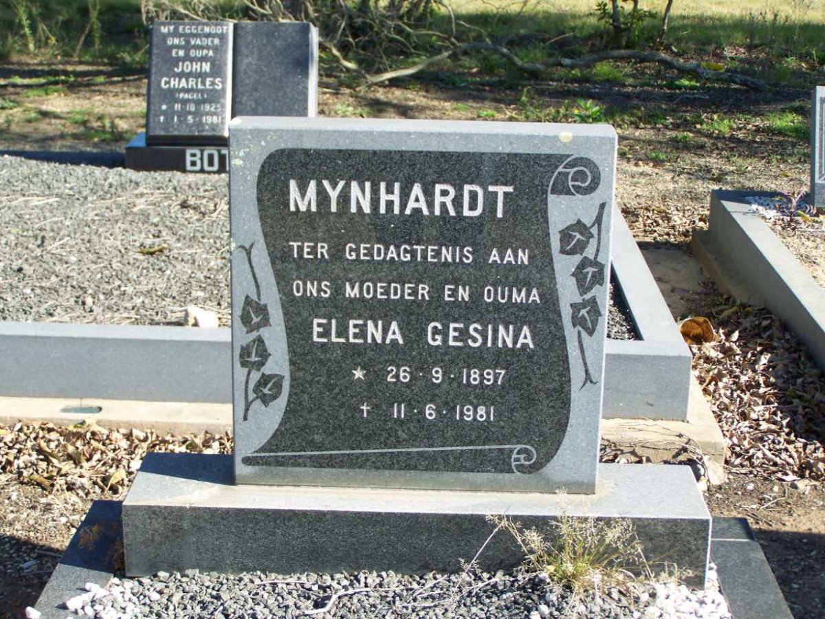 MYNHARDT Elena Gesina 1897-1981