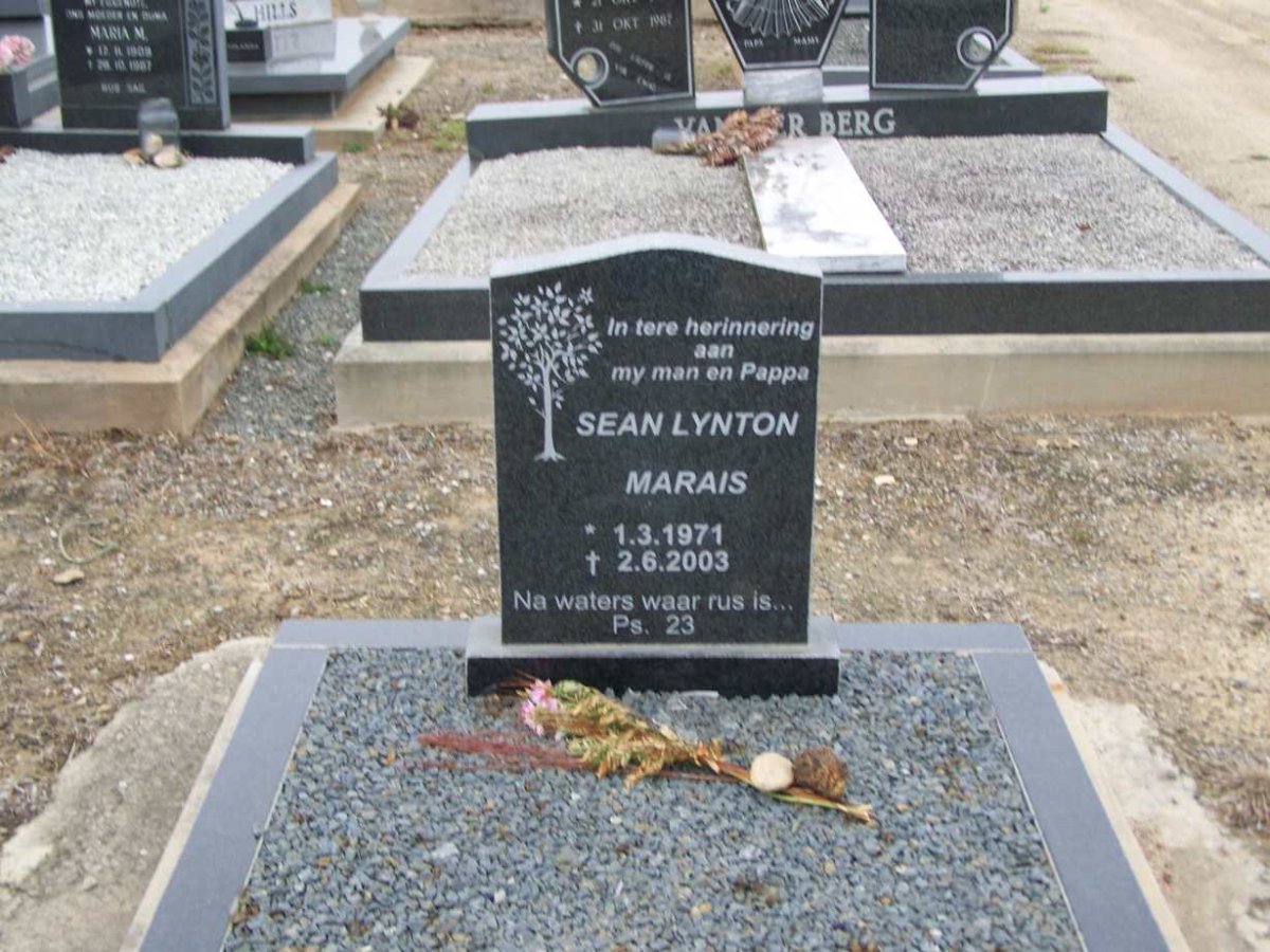 MARAIS Sean Lynton 1971-2003