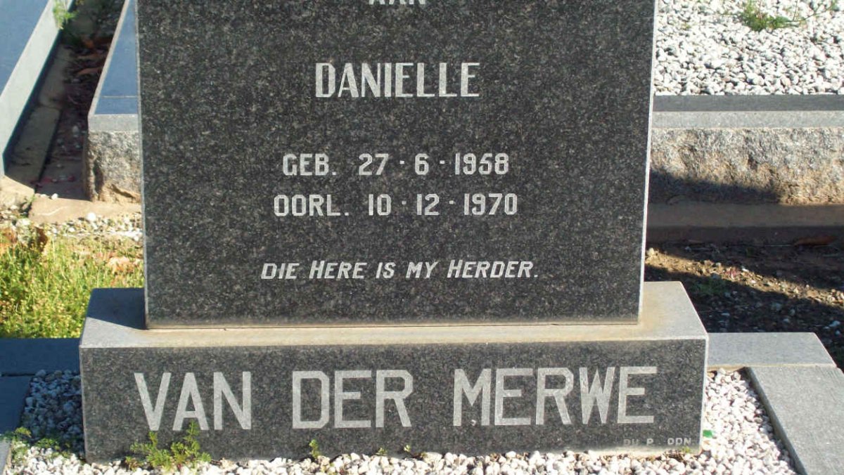 MERWE Danielle, van der 1958-1970
