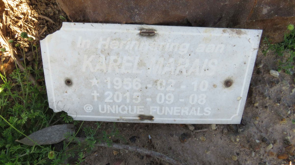 MARAIS Karel 1956-2015
