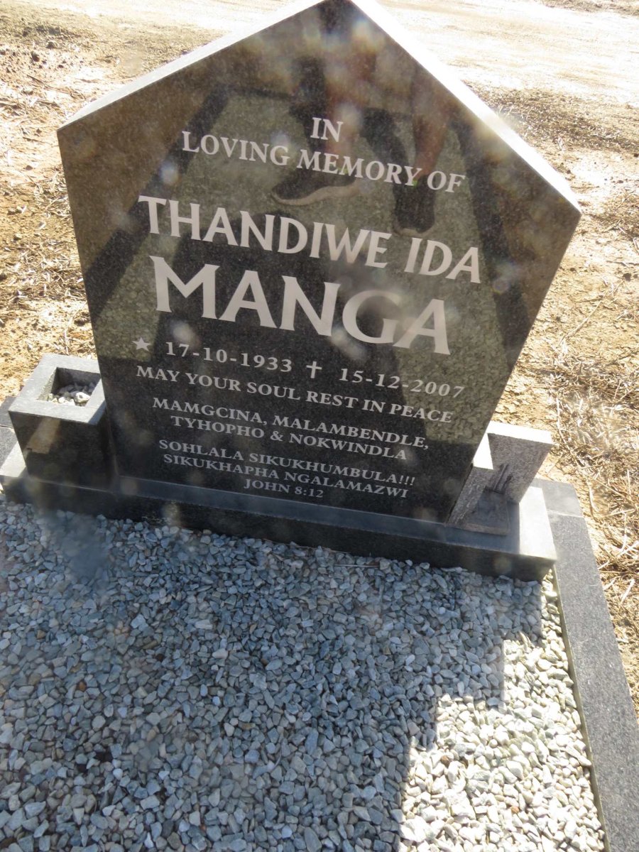 MANGA Thandiwe Ida 1933-2007